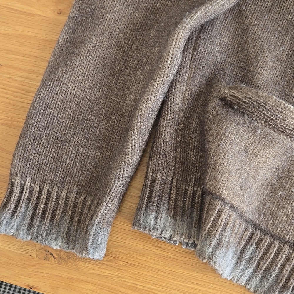 Avant Toi Cashmere Blend Textured Cardigan, Distressed Look, Unique, Quiet Lux - Picture 5 of 14